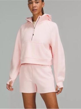 NWT Lululemon Sz XL/XXL strawberry milkshake scuba 1/2 zip hoodie RARE